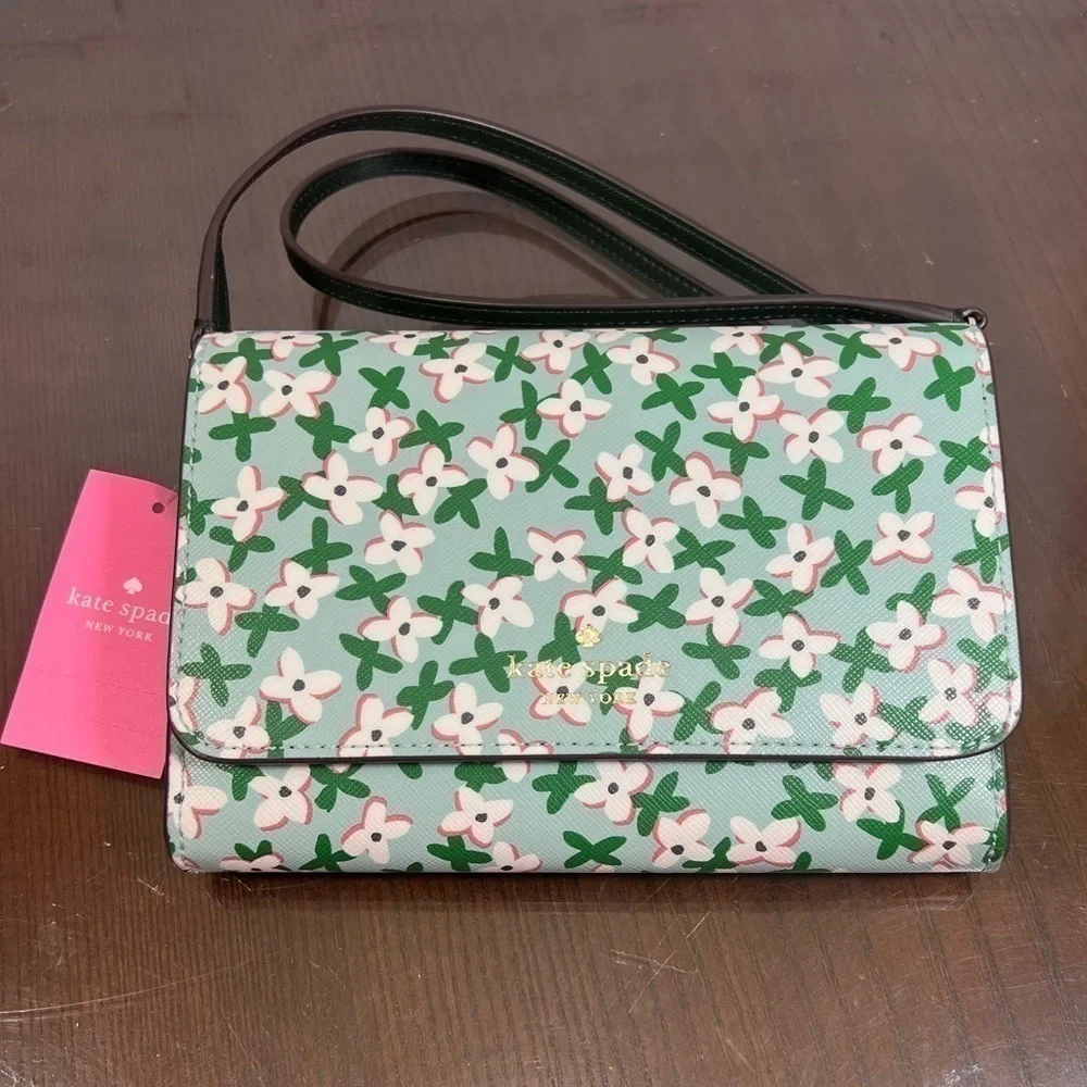 KATE SPADE NEW YORK DANA WALLET ON A STRING. Floral aphrodite nwt